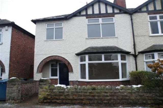  Image of 3 bedroom Semi-Detached house to rent in Clumber Road West Bridgford Nottingham NG2 at Nottingham, NG2 6DP