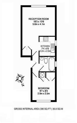  Image of 1 bedroom Flat to rent in Ainsley Close London N9 at Ainsley Close Edmonton Edmonton, N9 9SH