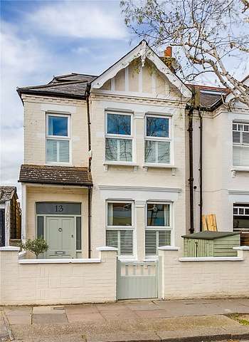  Image of 4 bedroom Terraced house for sale in Brookwood Road London SW18 at London  West Hill, SW18 5BL