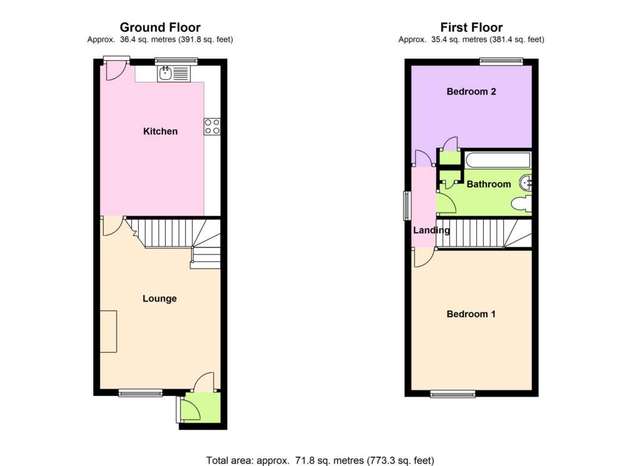  Image of 2 bedroom Town House for sale in Burnham Close Wigston LE18 at Burnham Close Little Hill Wigston, LE18 2QT