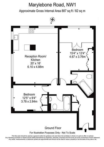  Image of 2 bedroom Apartment for sale in Marylebone Road London NW1 at Marylebone Road  London, NW1 5PL