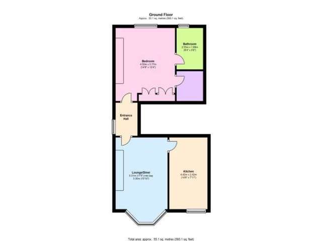  Image of 1 bedroom Flat to rent in St. James Road Tunbridge Wells TN1 at Tunbridge Wells Kent Royal Tunbridge Wells, TN1 2JZ