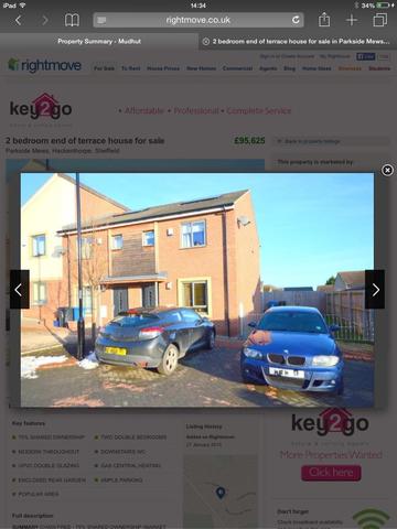  Image of 2 bedroom End of Terrace for sale in Parkside Mews Sheffield S12 at Hackenthorpe  Sheffield, S12 4PY