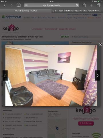  Image of 2 bedroom End of Terrace for sale in Parkside Mews Sheffield S12 at Hackenthorpe  Sheffield, S12 4PY
