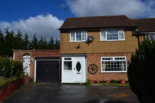  Image of 3 bedroom Semi-Detached house for sale in Stanwyck Gardens Romford RM3 at Harold Hill, RM3 7JU