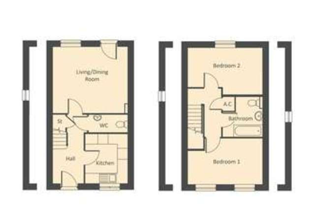  Image of 2 bedroom Terraced house for sale in Station Road Long Buckby Northampton NN6 at Station Road  Long Buckby, NN6 7QB
