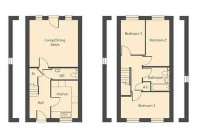  Image of 3 bedroom Terraced house for sale in Station Road Long Buckby Northampton NN6 at Station Road  Long Buckby, NN6 7QB
