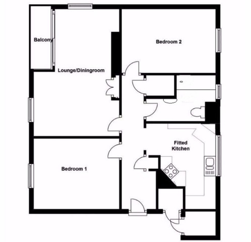  Image of 2 bedroom Flat to rent in Ardshiel Avenue Edinburgh EH4 at Clermiston Edinburgh Edinburgh, EH4 7LJ