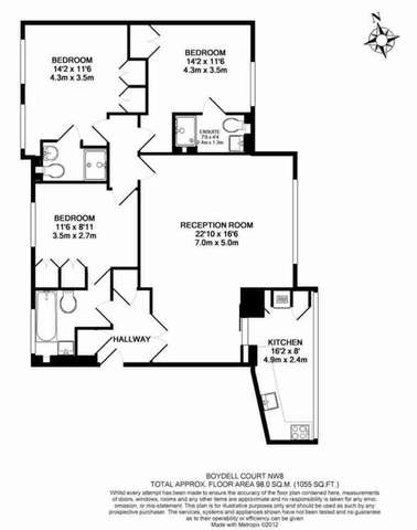  Image of 3 bedroom Flat to rent in St. Johns Wood Park London NW8 at St John`s Wood Park St John`s Wood London, NW8 6NL
