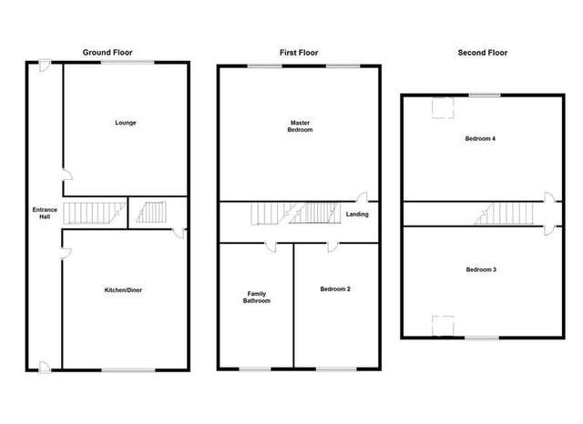  Image of 4 bedroom End of Terrace for sale in Trinity Mount Beckett Road Dewsbury WF13 at Off Beckett Road Dewsbury West Yorkshire, WF13 2DE