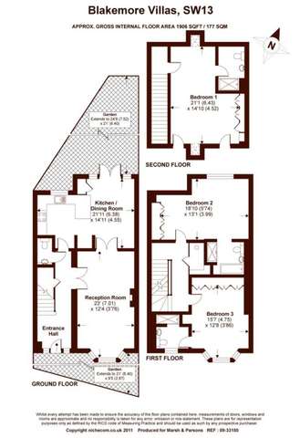  Image of 3 bedroom Detached house to rent in Blakemore Gardens London SW13 at Blakemore Villas  Lonsdale Road, SW13 9EH