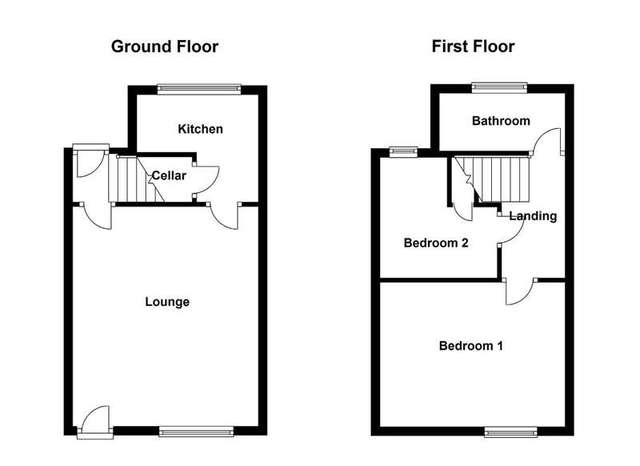  Image of 2 bedroom Terraced house for sale in Woodbine Street Ossett WF5 at Ossett West Yorkshire, WF5 9LN