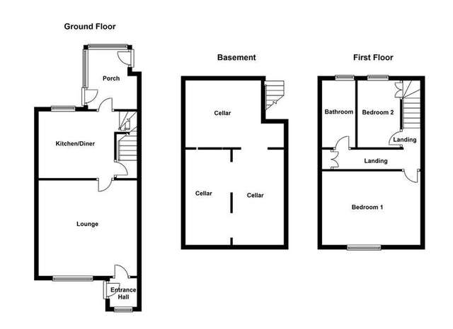  Image of 2 bedroom End of Terrace for sale in Denby Dale Road Calder Grove Wakefield WF4 at Calder Grove Wakefield West Yorkshire, WF4 3DA