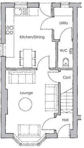  Image of 2 bedroom Semi-Detached house for sale in Brocklesby Avenue Immingham DN40 at Habrough Fields  Immingham, DN40 2AT