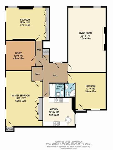 Image of 4 bedroom Flat to rent in Forres Street Edinburgh EH3 at New Town Edinburgh Edinburgh, EH3 6BJ