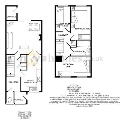  Image of 3 bedroom Terraced house for sale in Laity Walk Plymouth PL6 at Laity Walk Southway Plymouth, PL6 6NR