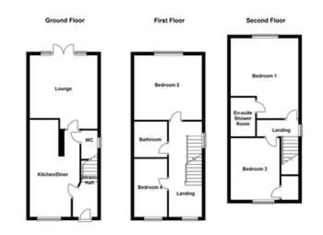  Image of 4 bedroom Town House for sale in Maltby Avenue Woolley Grange Barnsley S75 at Woolley Grange Wakefield Darton, S75 5RY