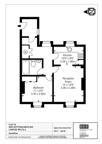  Image of 1 bedroom Flat to rent in Nottingham Place London W1U at 39-41 Nottingham Place  Marylebone, W1U 5LU