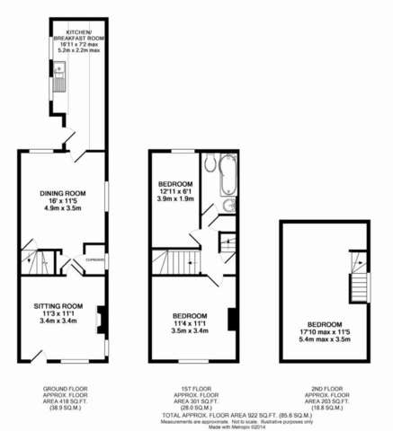  Image of 3 bedroom Semi-Detached house to rent in Nethergate Street Bungay NR35 at Bungay Suffolk, NR35 1HE