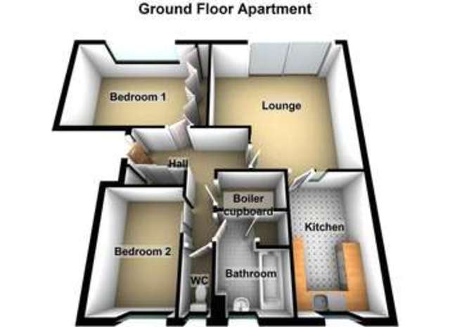  Image of 2 bedroom Ground Flat for sale in Lulworth Road Birkdale Southport PR8 at Birkdale Southport Southport, PR8 2FA