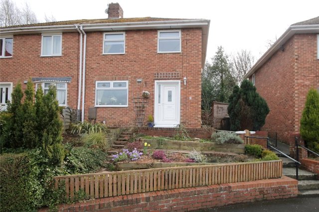 Image of 3 bedroom Semi-Detached house for sale in Cutlers Avenue Shotley Bridge Consett DH8 at Shotley Bridge Consett Allensford, DH8 0AX