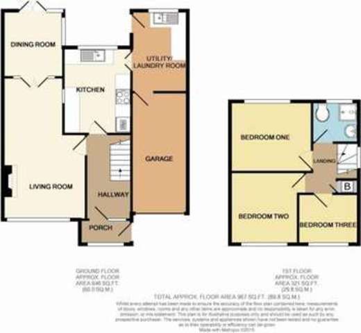  Image of 3 bedroom Semi-Detached house for sale in Caynham Close Redditch B98 at Caynham Close Winyates West Redditch, B98 0JF