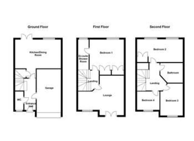  Image of 4 bedroom Town House for sale in Moorcroft Ossett WF5 at Ossett West Yorkshire, WF5 9JL
