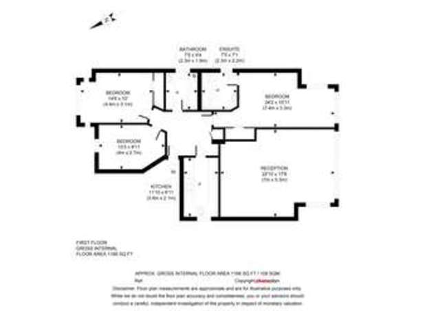  Image of 3 bedroom Flat for sale in Broadhurst Gardens London NW6 at South Hampstead London West Hampstead, NW6 3QT