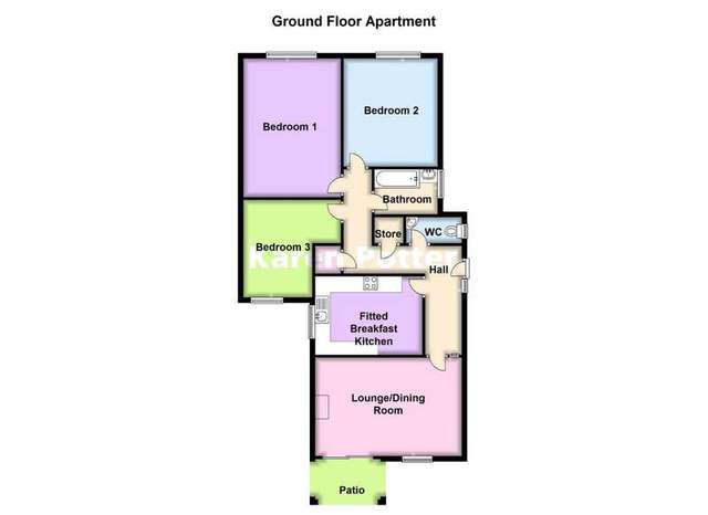  Image of 3 bedroom Ground Flat for sale in Park Crescent Southport PR9 at Hesketh Park Southport Banks, PR9 9NW