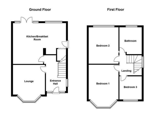  Image of 3 bedroom Semi-Detached house for sale in Potovens Lane Outwood Wakefield WF1 at Outwood Wakefield West Yorkshire, WF1 2LF