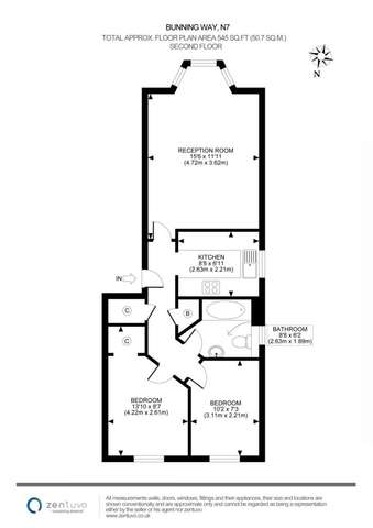  Image of 2 bedroom Flat for sale in Bunning Way London N7 at Bunning Way Islington London, N7 9UR