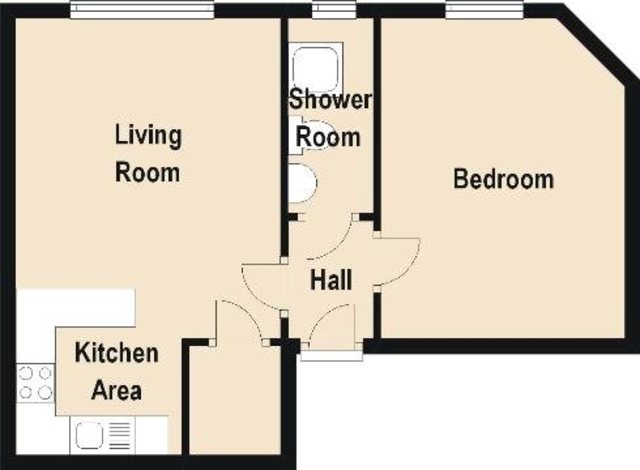  Image of 1 bedroom Flat to rent in St. Leonards Street Edinburgh EH8 at Newington Edinburgh Edinburgh, EH8 9RB