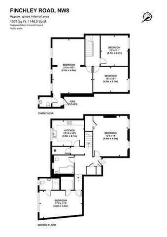  Image of 4 bedroom Flat to rent in Finchley Road London NW8 at Finchley Road  London, NW8 6EB