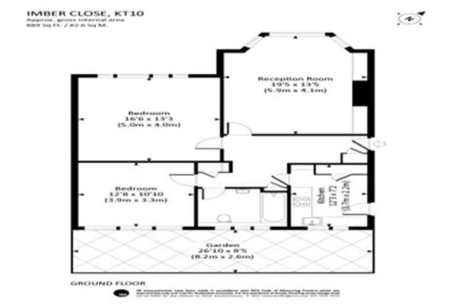  Image of 2 bedroom Flat to rent in Imber Close Esher KT10 at Esher, KT10 8ED