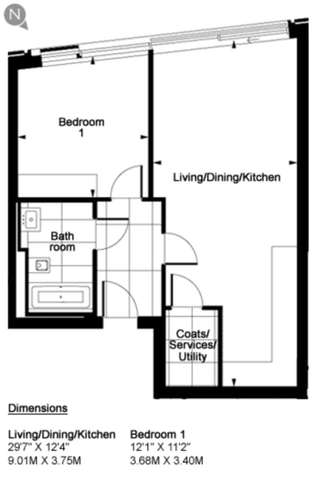  Image of 1 bedroom Retirement Property for sale in Kensington High Street London W14 at Kensington High Street Kensington London, W14 8QH