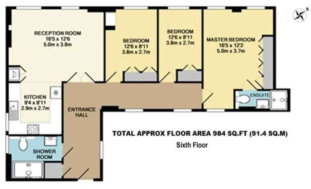  Image of 3 bedroom Apartment to rent in Baker Street London NW1 at Baker Street Baker Street London, NW1 5SH