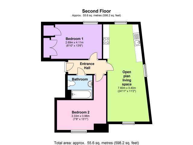  Image of 2 bedroom Flat to rent in Culverden Down Tunbridge Wells TN4 at Tunbridge Wells Kent High Brooms, TN4 9SB