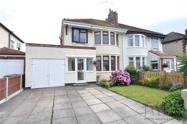  Image of 3 bedroom Semi-Detached house for sale in Greenway Greasby Wirral CH49 at Greasby Wirral Upton, CH49 2NW