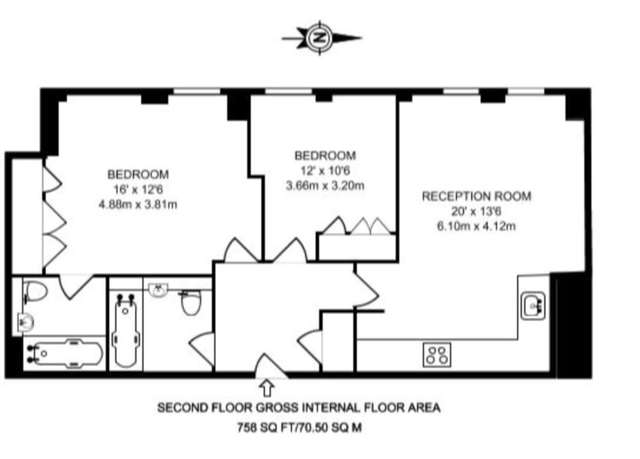  Image of 2 bedroom Apartment to rent in High Holborn London WC1V at High Holborn  London, WC1V 6DR