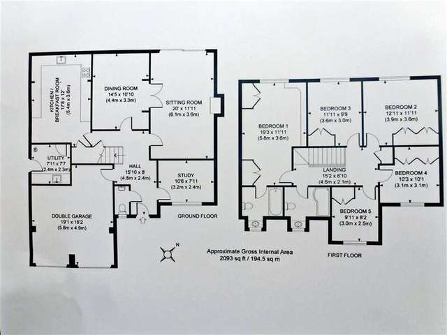  Image of 5 bedroom Detached house for sale in The Street Bolney Haywards Heath RH17 at Bolney Haywards Heath Haywards Heath, RH17 5PG