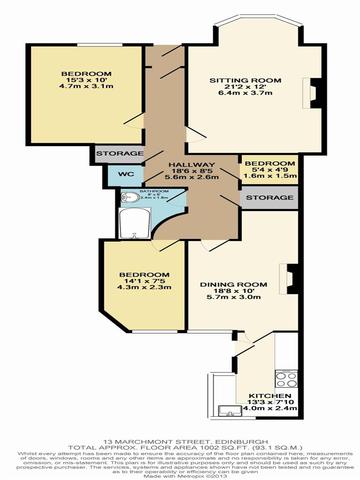 Image of 2 bedroom Flat to rent in Marchmont Street Edinburgh EH9 at Bruntsfield Edinburgh Edinburgh, EH9 1EL