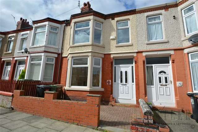  Image of 3 bedroom Terraced house to rent in Primrose Road Birkenhead CH41 at Claughton Village Wirral Birkenhead, CH41 0EE