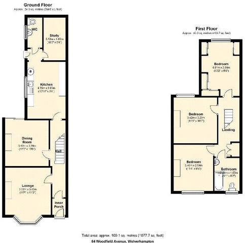  Image of 3 bedroom Semi-Detached house for sale in Woodfield Avenue Penn Wolverhampton WV4 at Woodfield Avenue, Wolverhampton
