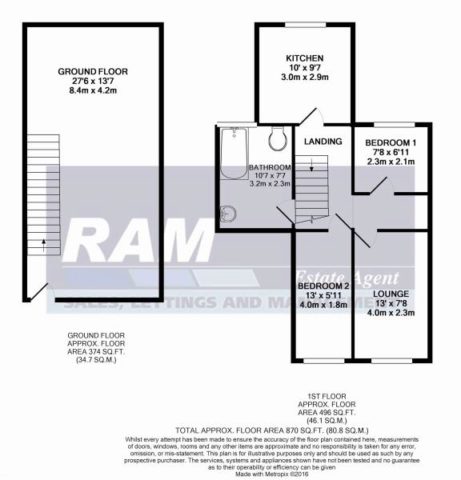  Image of 2 bedroom Flat for sale in Ley Street Ilford IG1 at Ley Street, First floor Flat, Ilford