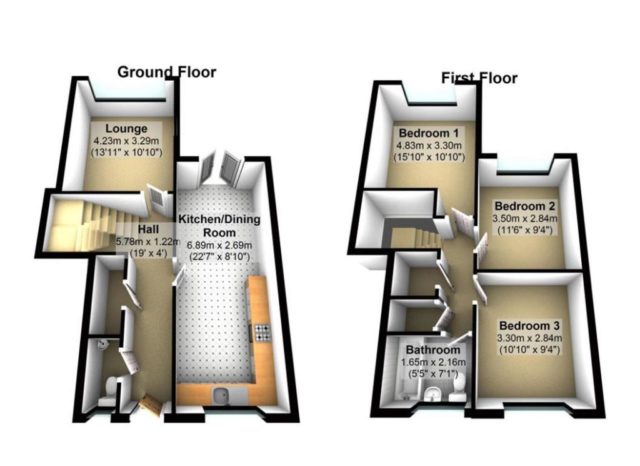  Image of 3 bedroom Terraced house to rent in Leighton Orton Malborne Peterborough PE2 at Leighton, Orton Malborne, Peterborough.