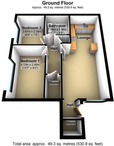  Image of 2 bedroom Flat to rent in Tunwell Lane Corby NN17 at Tunwell Lane, Corby, NN17 1AR