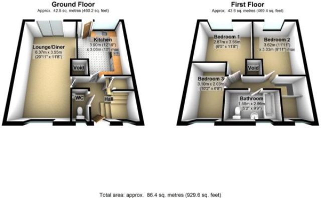  Image of 3 bedroom Houses to rent in Minerva Way Wellingborough NN8 at Minerva Way, Wellingborough, NN8 3TR