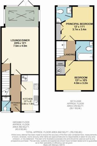  Image of 2 bedroom Terraced house for sale in Holmes Close Purley CR8 at Holmes Close, Purley