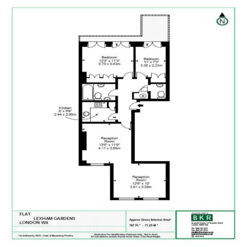  Image of 2 bedroom Flat to rent in Lexham Gardens London W8 at Somerset Court, Lexham Gardens, Kensington, W8