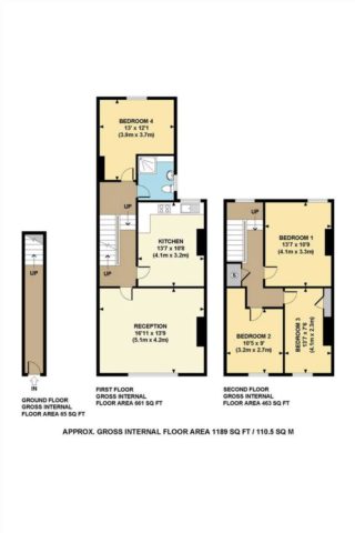  Image of 4 bedroom Flat to rent in Church Lane London E11 at Church Lane, Leytonstone, Waltham Forest, London